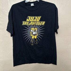 Gilden XL Black Short Sleeve‎ T Shirt JUJU THE AVENGER Top Steelers